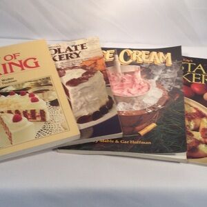 Set of Four HP Books Cookbooks - Baking, Chocolate, Ice Cream, and Pasta